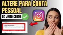 COMO TIRAR CONTA PROFISSIONAL DO INSTA PARA CONTA PESSOAL
