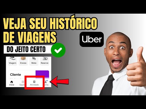 COMO VER HISTÓRICO DE VIAGEM DA UBER