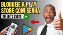 COMO COLOCAR SENHA NA PLAY STORE PARA BLOQUEAR DOWNLOAD DE JOGOS E MAIS APPS