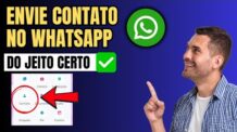 COMO ENVIAR CONTATO DO WHASTAPP PARA OUTRA PESSOA