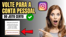 COMO MUDAR O PERFIL DO INSTAGRAM DE PROFISSIONAL PARA PESSOAL