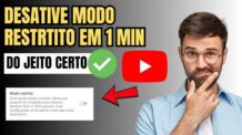 Como Desativar Modo Restrito do Youtube no Celular- Passo a Passo 2025