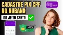 Como Cadastrar Chave PIX CPF no Nubank- Rápido e Fácil