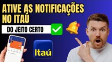 Como Ativar notificações da Conta Corrente Itaú  Passo a Passo