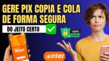 Como Gerar PIX copia e cola Inter