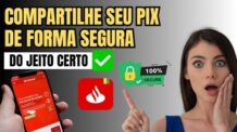 Como Compartilhar Chave Pix Santander- Rápido e Fácil!